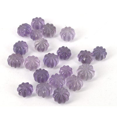 Amethyst Carved Melon app 9x11mm EACH