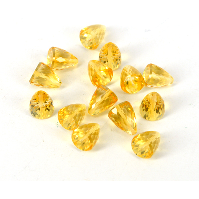 Citrine Faceted Bullet 10x12mm EACH