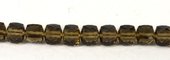 Smokey Quartz Faceted cube 8mm EACH BEAD-beads incl pearls-Beadthemup