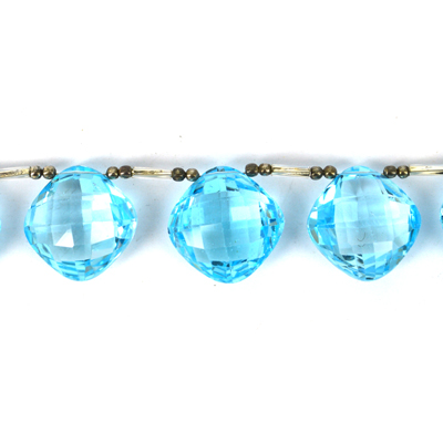 Blue Topaz Fac T/Drill Cushion 16mm EACH