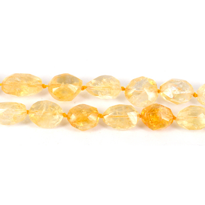 Citrine Faceted Nugget app 16x12mm EACH
