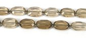 Smokey Quartz Faceted Oval app 23x16mm EACH-beads incl pearls-Beadthemup