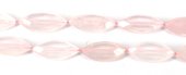 Rose Quartz Faceted Elipse app 28x14mm EACH BEAD-beads incl pearls-Beadthemup