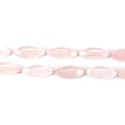 Rose Quartz Faceted Elipse app 28x14mm EACH