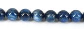 Kyanite AA Round Polished Round 14mm EACH-beads incl pearls-Beadthemup