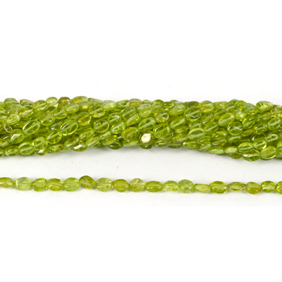 Peridot  Polished Nugget app 5mm 35cm