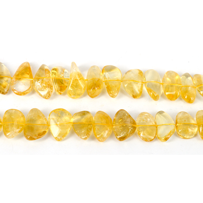 Citrine Polished C/Drill nugget app 14x22mm EACH bead