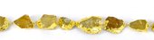 Citrine+Vermeil chain 38cm long app 17 beads-beads incl pearls-Beadthemup