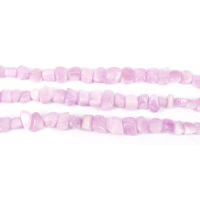 Kunzite S/Drill nugget grad 9-17mm strand 39cm