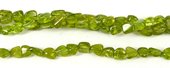 Peridot Polished Nugget app 9mm strand 39cm-beads incl pearls-Beadthemup