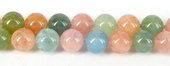 LAST STRAND Beryl AAA Polished Round 18mm beads per strand 23-beads incl pearls-Beadthemup