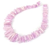 Kunzite 3A++ C/Drill Chip Grad 14-26mm s-beads incl pearls-Beadthemup