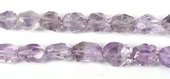 Amethyst Faceted Nugget app 16mm 40cm strand-beads incl pearls-Beadthemup