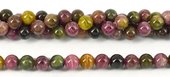 Tourmaline Polished Round 9mm beads per strand 44 Beads-tourmaline-Beadthemup