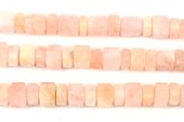 Morganite AA Polished Step Cut 10x13+6x10mm s-beads incl pearls-Beadthemup