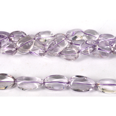 Amethyst 3A Polished Nugget app 25mm 40cm strand