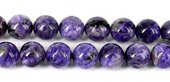 Charoite Polished Round 14mm EACH-beads incl pearls-Beadthemup