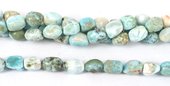 Larimar Polished Nugget app 16mm strand 39cm-beads incl pearls-Beadthemup