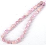 Kunzite Faceted Oval 10x14mm beads per strand 29-beads incl pearls-Beadthemup