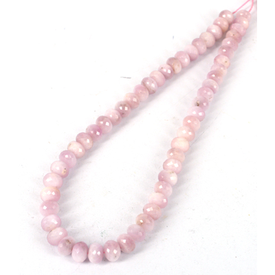 Kunzite Faceted Rondel 8x10mm beads per strand 54Beads
