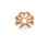 14k ROSE Gold filled 4mm cap 10 pack