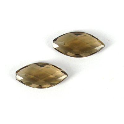 Smokey Quartz A Faceted Briolette 10x20mm PA