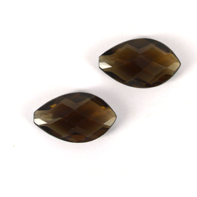 Smokey Quartz A Faceted Briolette 12x20mm PA