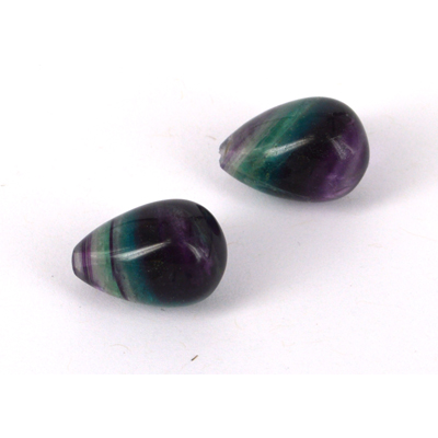 Flourite A Polished Briolette 12.5x18mm PAIR