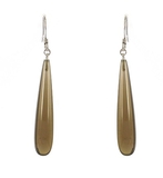 Smokey Quartz Sterling Silver Polished Earring stone-jewellery-Beadthemup