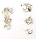 Brass plated  Silver Colour Connecters flower 2 pack-findings-Beadthemup