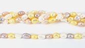 Fresh Water Pearl Baroque Dyed 8-8.5mm/43 Pearl-pearls-Beadthemup