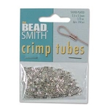 Silver plate Base Crimp 2.5x2.5mm approx 250 pack-crimps and wire guardians-Beadthemup