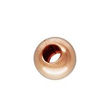 14k ROSE Gold filled Bead round 4mm 1mm hole 10 pack-findings-Beadthemup