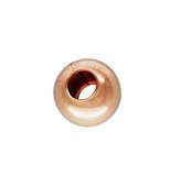 14k ROSE Gold filled bead round 6mm 1.5mm hole 4 pack-findings-Beadthemup