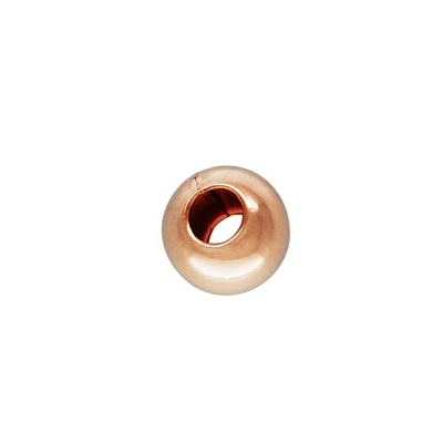 14k ROSE Gold Filled bead round 8mm 2 pack