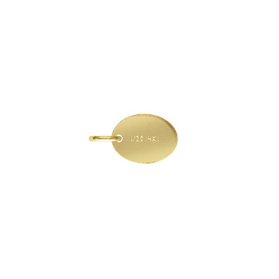 14k Gold Filled Quality tag 7.3x5.5mm 5 pack