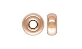 14k ROSE Gold Filled bead Rondel 3mm 5 pack-findings-Beadthemup