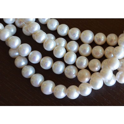 Fresh Water Pearl almost round loose 12mm EACH