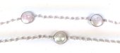 Sterling Silver & Fresh Water Pearl Chain 50cm-beads incl pearls-Beadthemup