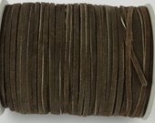 Suede 3mm Dark Brown Per Meter-stringing-Beadthemup