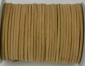 Suede 3mm Tan Per Meter-stringing-Beadthemup