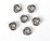 Silver Plate Copper Ring Twist 8mm 6 Pack