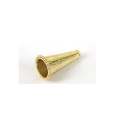 Gold plate Copper Cone 21x13mm 4 pack