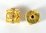 Gold Plate Copper Bead Tube 15x14mm 2 pack