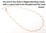 Rose gold plate Sterling Silver twist Necklace 0.8mm threadable end up to 46cm l