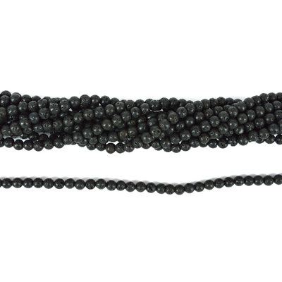 Lava Round 4mm beads per strand 86 beads
