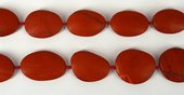 Red Jasper Matt app 30x25mm flat nugget EACH BEAD-beads incl pearls-Beadthemup