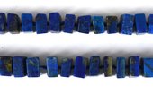 Lapis Matt AB Grade Square Rondel app 11x6mm EACH BEAD-beads incl pearls-Beadthemup