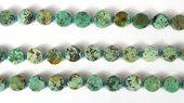 Turquoise African Matt A Grade Coin 11x5mm EACH BEAD-beads incl pearls-Beadthemup