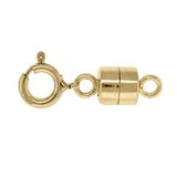 14k Gold Filled Clasp magnetic 4.5mm with 5mm spring ring-findings-Beadthemup
